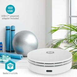 Nedis SmartLife luftkvalitetsmätare med CO₂-sensor och wifi