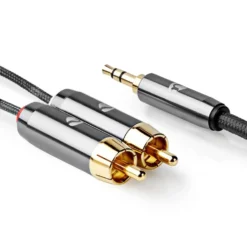 Nedis Stereoljudkabel 3,5 mm till 2x RCA 1 m