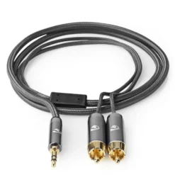 Nedis Stereoljudkabel 3,5 mm till 2x RCA 1 m