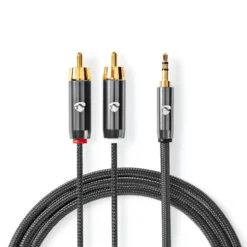 Nedis Stereoljudkabel 3,5 mm till 2x RCA 5 m