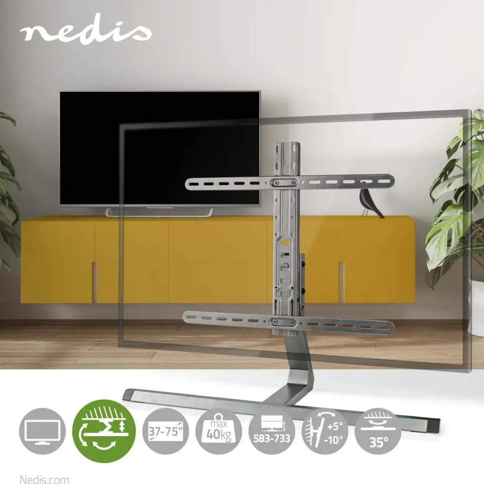 Nedis Tilt- och roterbart bordsstativ för tv 37-75"