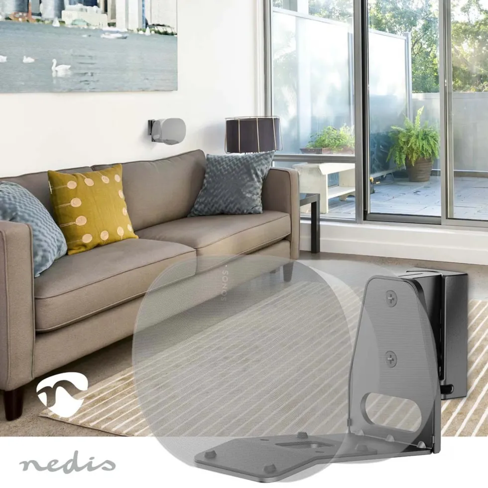 Nedis Väggfäste för Sonos Era 300-högtalare Svart