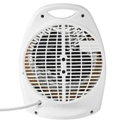 Nedis Värmefläkt 1000/2000 W med vältskydd Vit