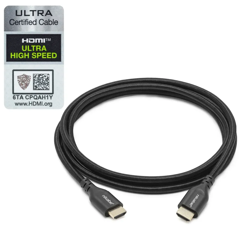 Nikabe HDMI-kabel med 8K-stöd 2 m