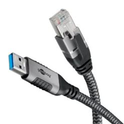 Nätverkskabel med USB-anslutning USB-A 2 m