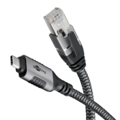 Nätverkskabel med USB-anslutning USB-C 1 m