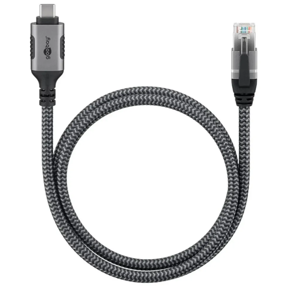 Nätverkskabel med USB-anslutning USB-C 2 m
