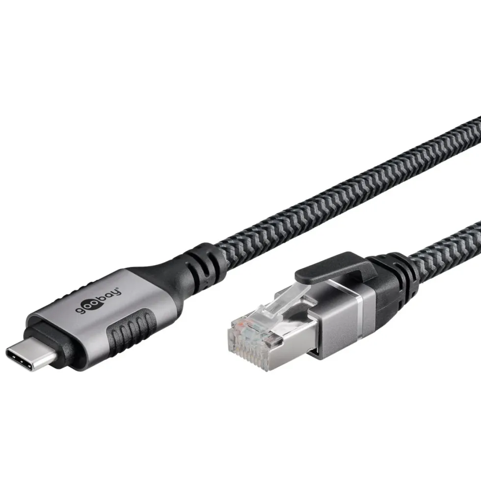 Nätverkskabel med USB-anslutning USB-C 2 m