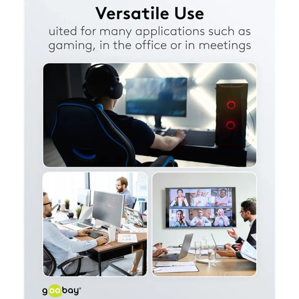 Nätverkskabel med USB-anslutning USB-C 2 m