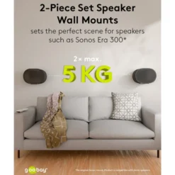 2-pack Högtalarfäste för Sonos Era 300 Svart