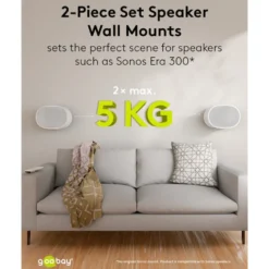 2-pack Högtalarfäste för Sonos Era 300 Vit
