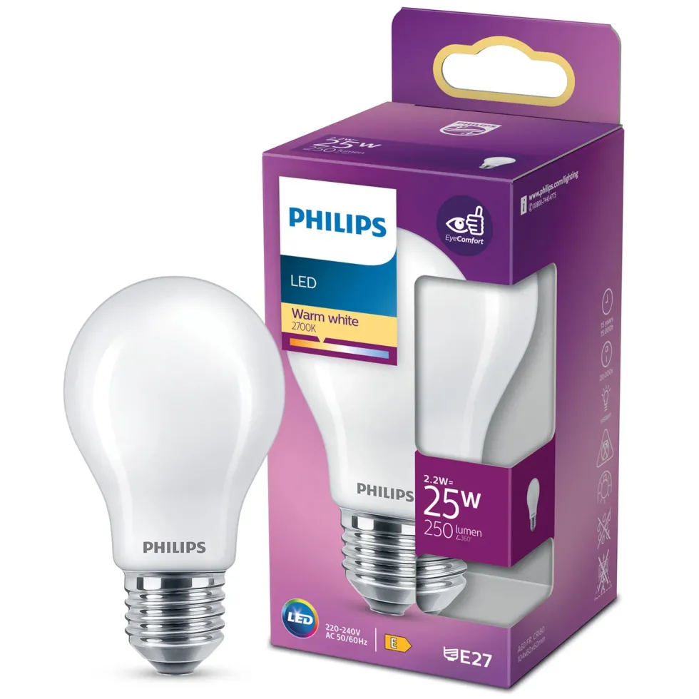 Philips Globlampa LED E27 250 lm