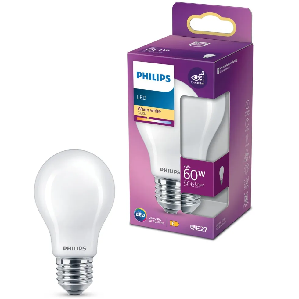 Philips Globlampa LED E27 806 lm