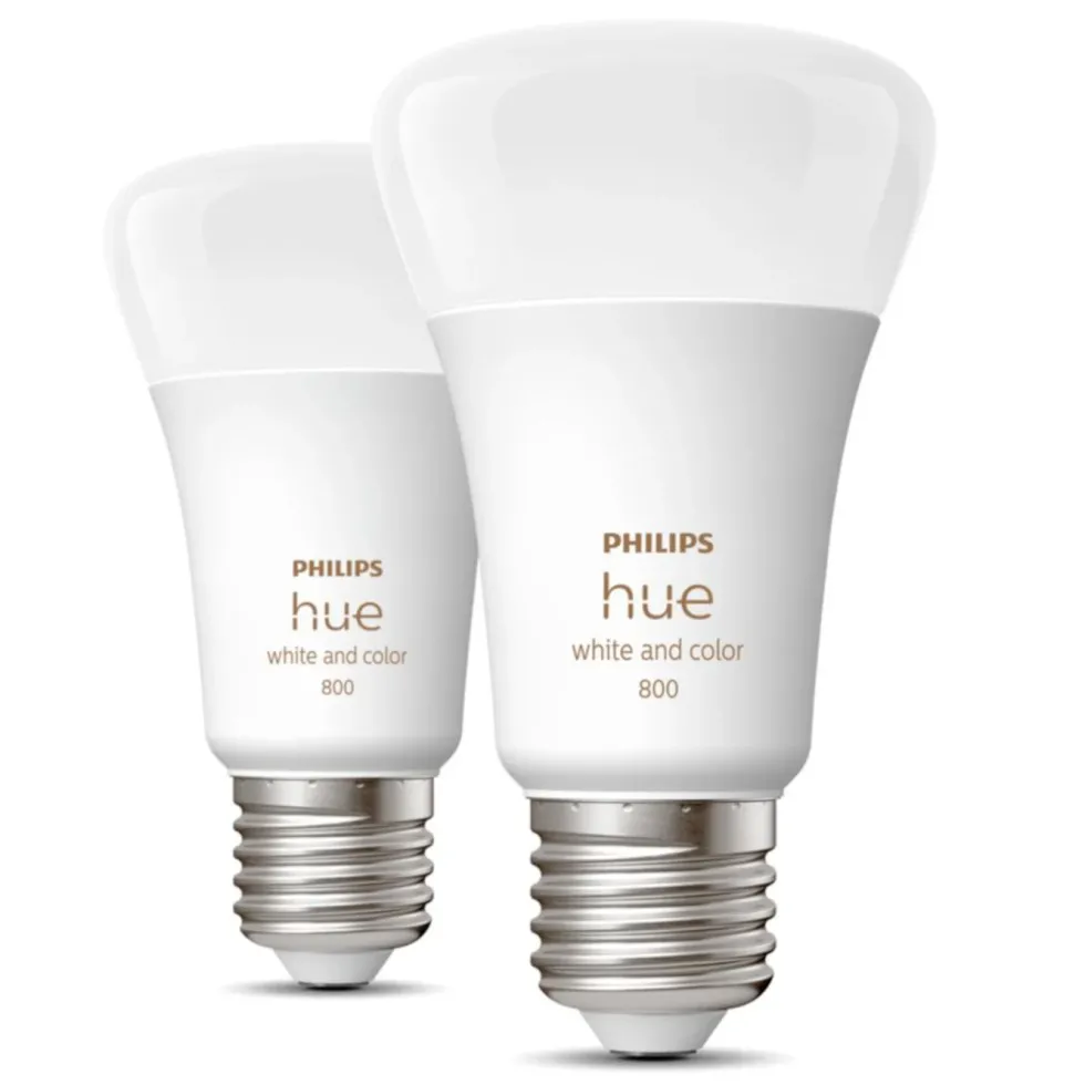 Philips Hue Color Ambiance Smart LED-lampa E27 806 lm 2-pack