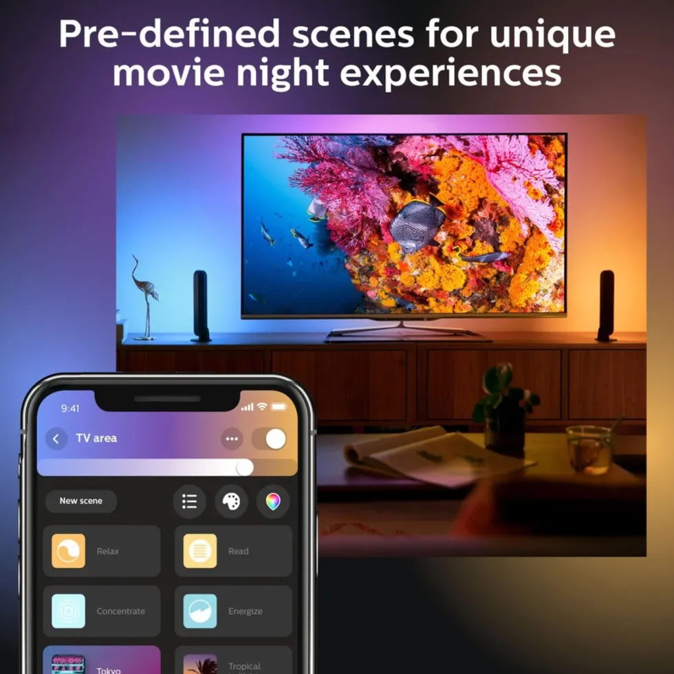 Philips Hue Play light bar – smart ljuslist, 2-pack Svart