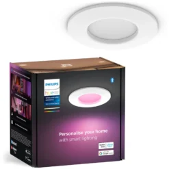 Philips Hue Slim infälld belysning Ø90 mm Vit