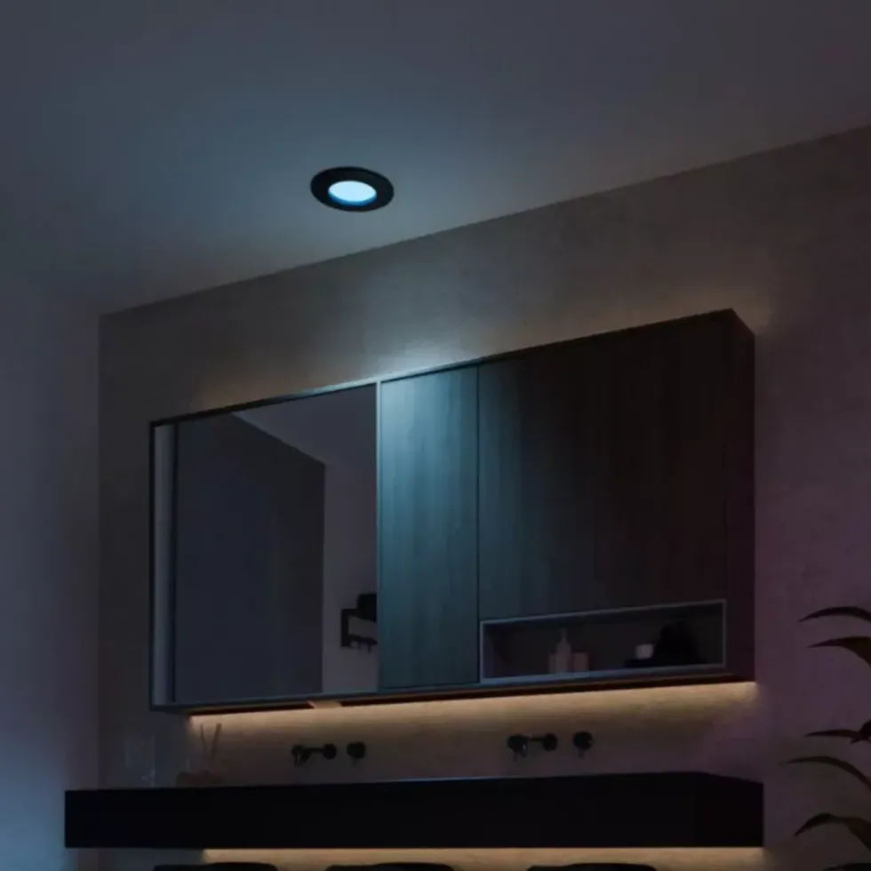 Philips Hue Slim infälld spotlight 90 mm 1-pack Svart