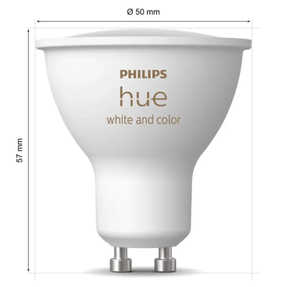 Philips Hue Startpaket: 3x White & Color GU10 + Dimmer + Bridge