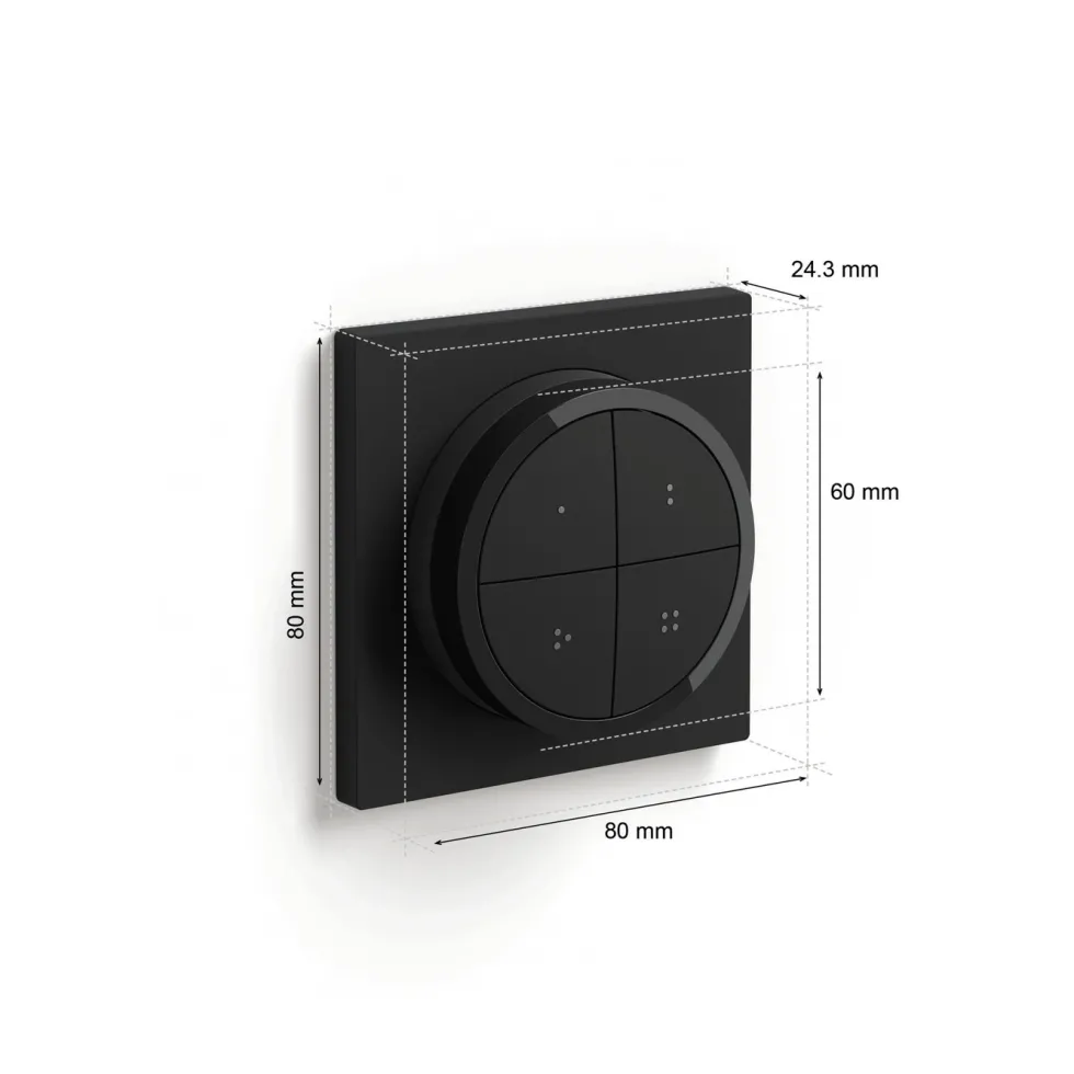 Philips Hue Tap Dial Switch Fjärrkontroll Svart