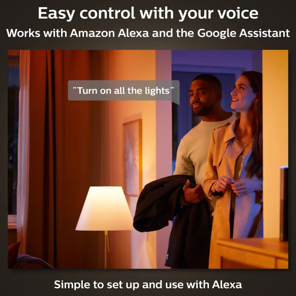 Philips Hue White Ambiance E27 Smart LED-lampa 800 lm 2-pack