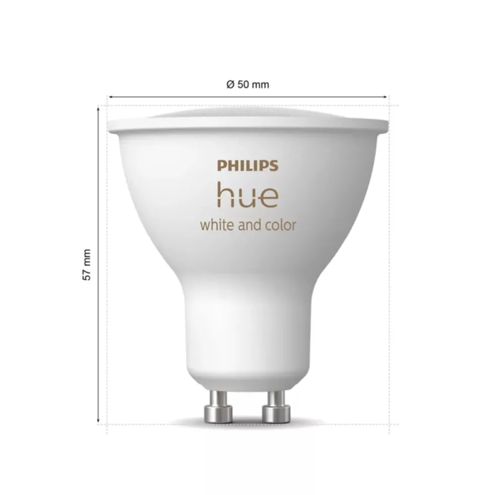 Philips Hue White & Color Ambiance GU10 – Startpaket med Bridge Pro