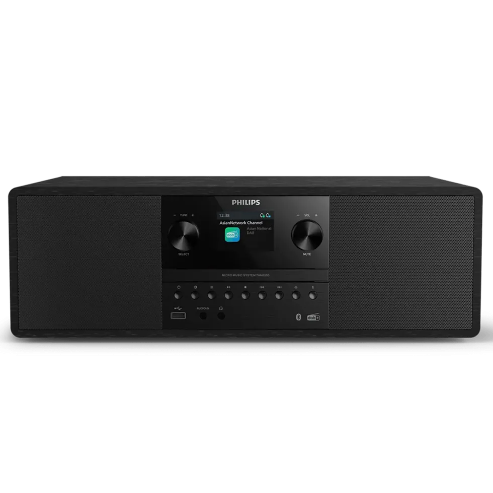 Philips Kompakt mikrosystem TAM6500 med CD, DAB+ och Bluetooth