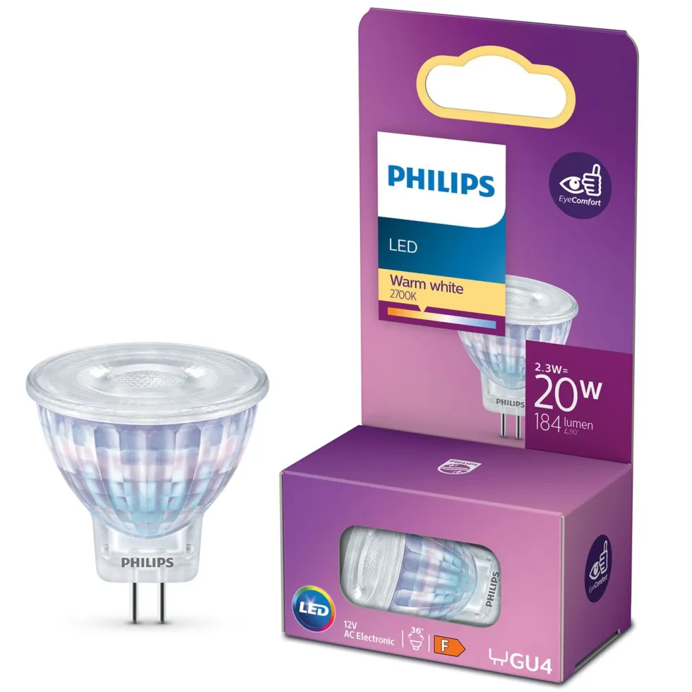 Philips LED-lampa GU4 184 lm