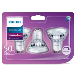 Philips LED-lampa GU10 345 lm 3-pack