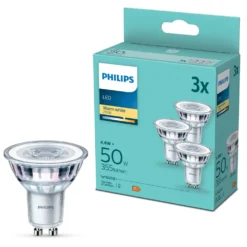 Philips LED-lampa GU10 355 lm 3-pack