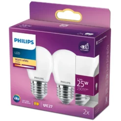 Philips Philips LED-lampa klot frostad E27 250 lm 2-pack