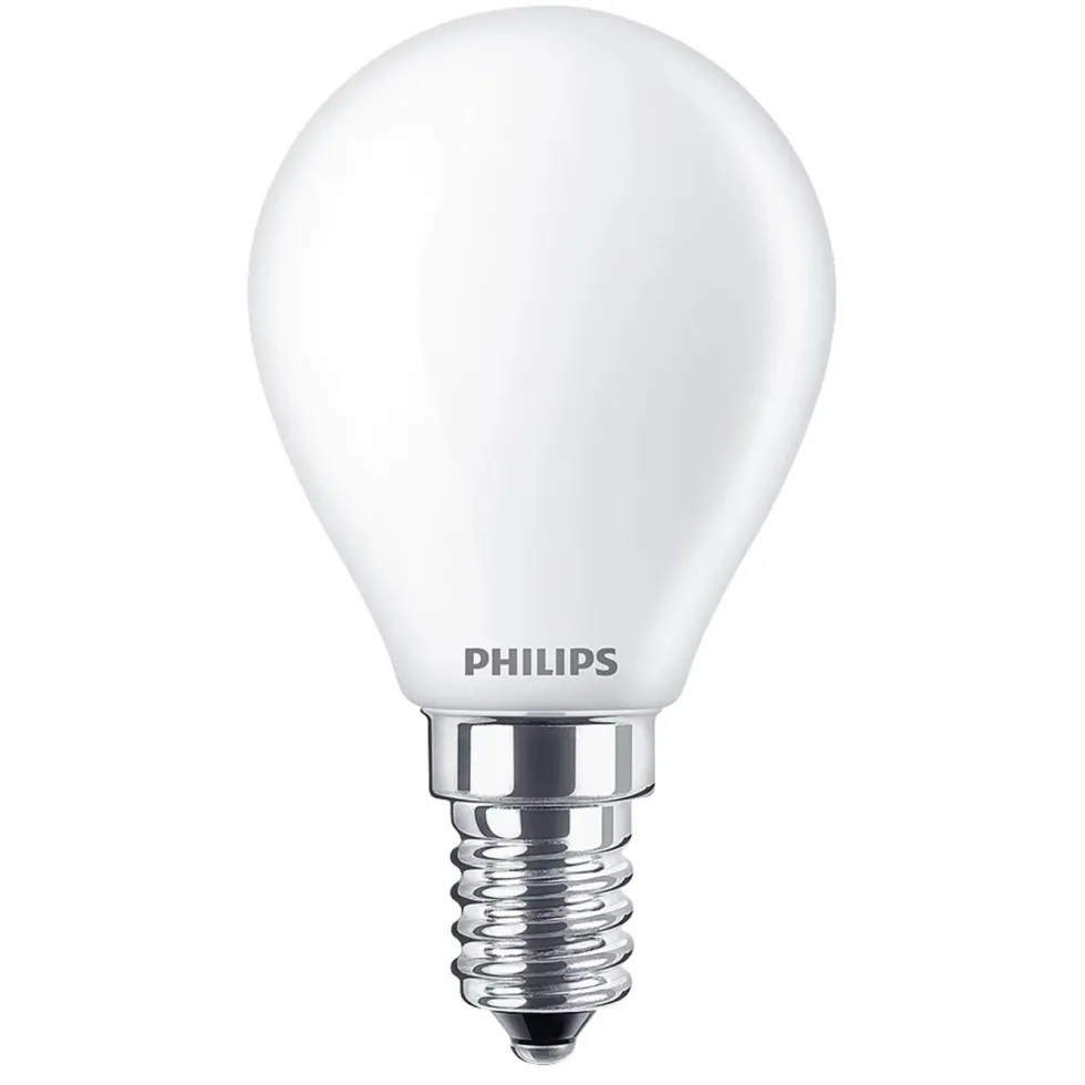Philips Philips LED-lampa klot frostad E14 470 lm 2-pack