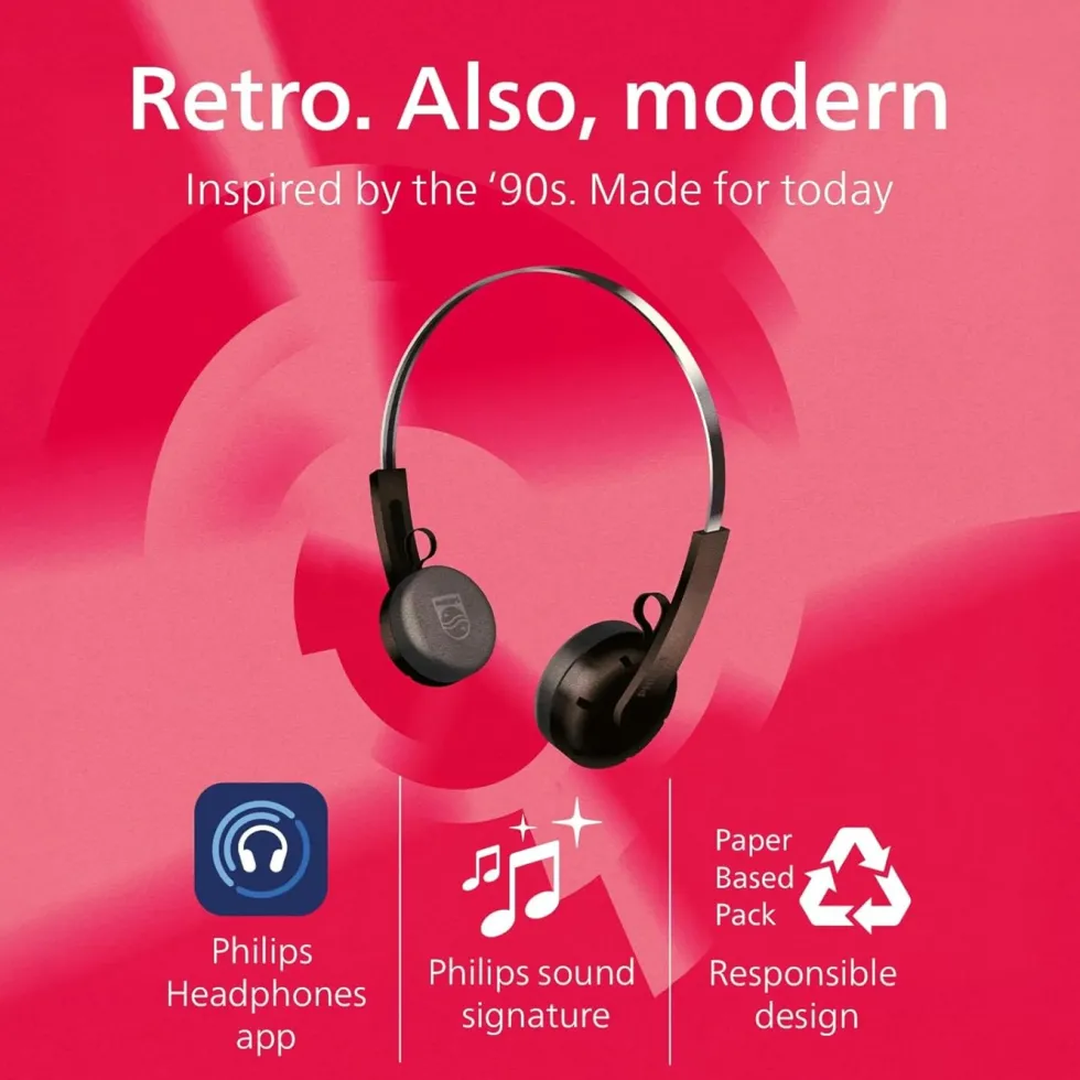 Philips TAH2000 The Ringo trådlösa on-ear-hörlurar