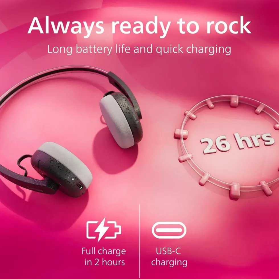 Philips TAH2000 The Ringo trådlösa on-ear-hörlurar