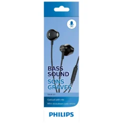 Philips TAUE101 in-ear-hörlurar med mikrofon Svart