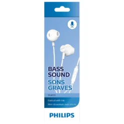 Philips TAUE101 in-ear-hörlurar med mikrofon Vit
