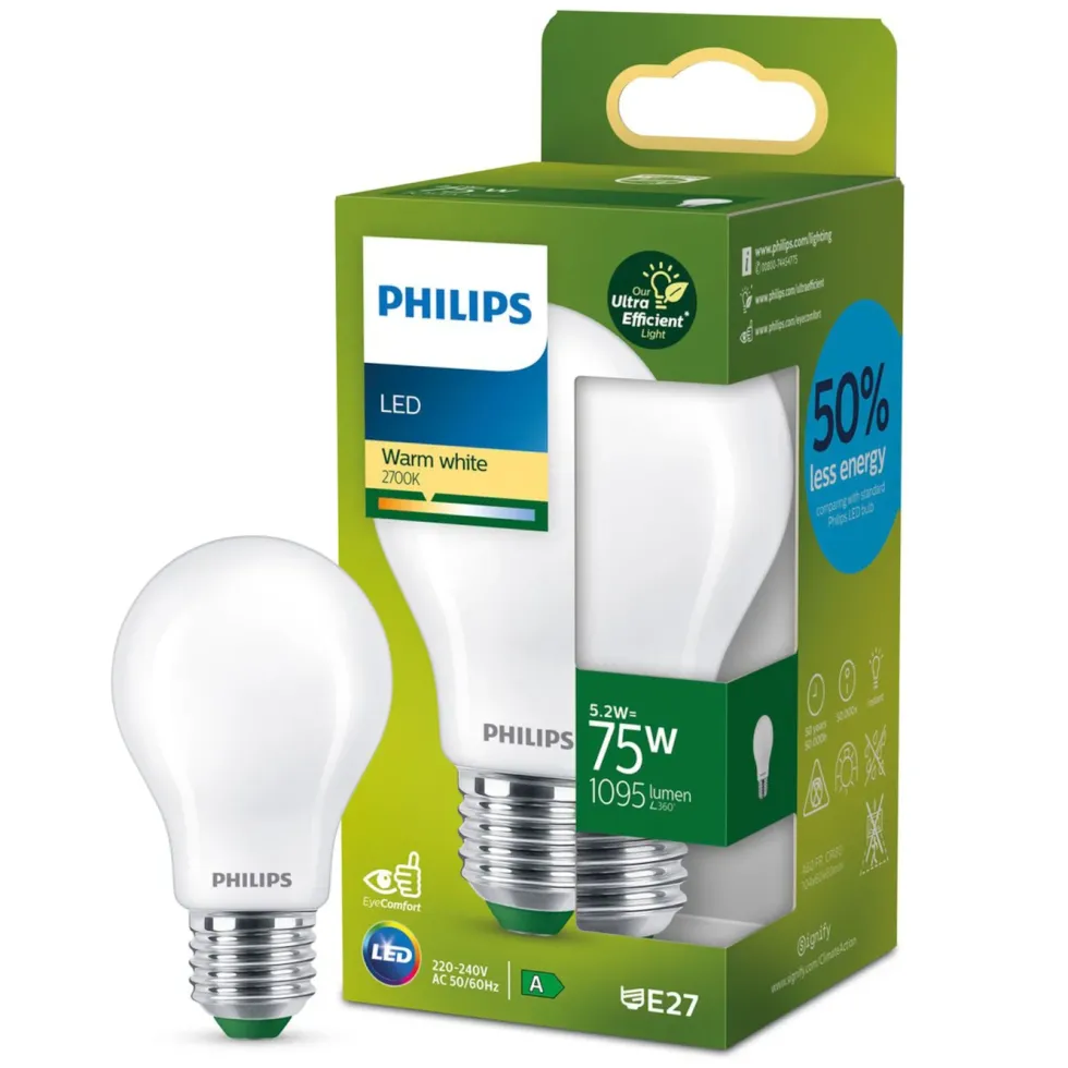 Philips Ultra Efficient E27 LED-lampa 1095 lm