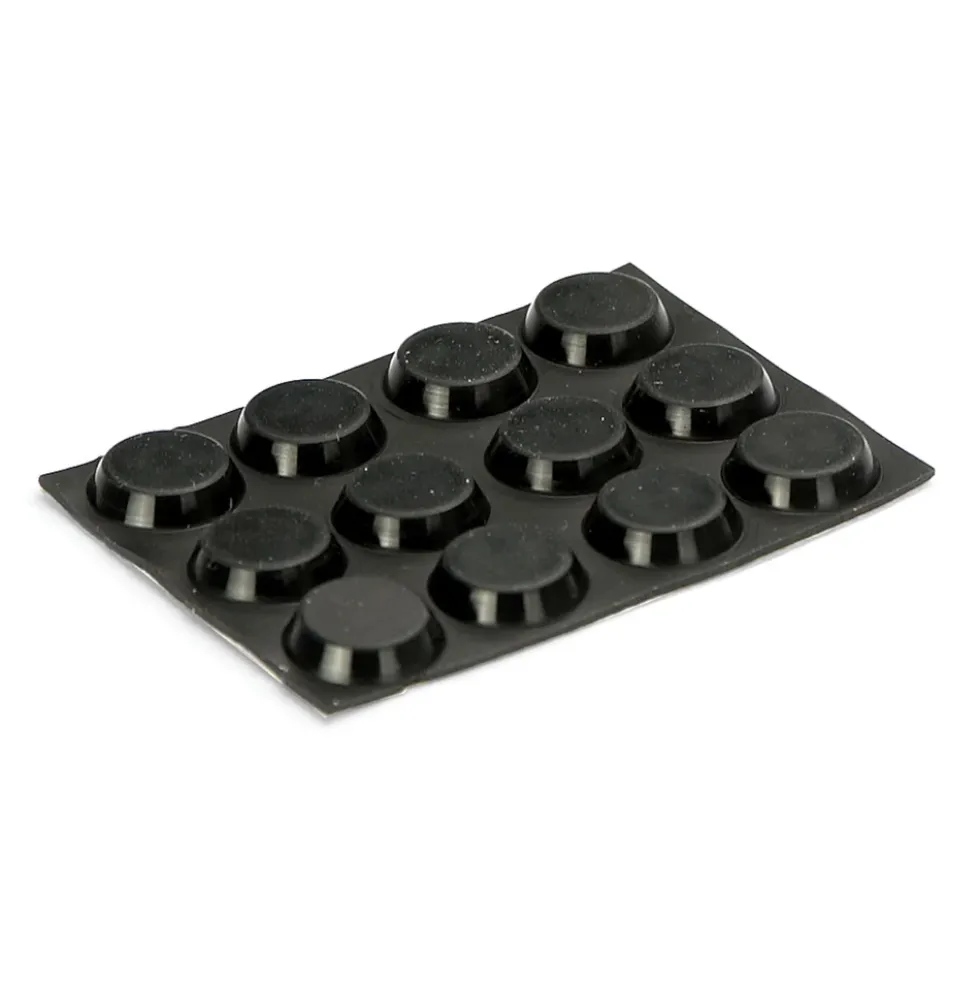 Platta apparatfötter 12 st