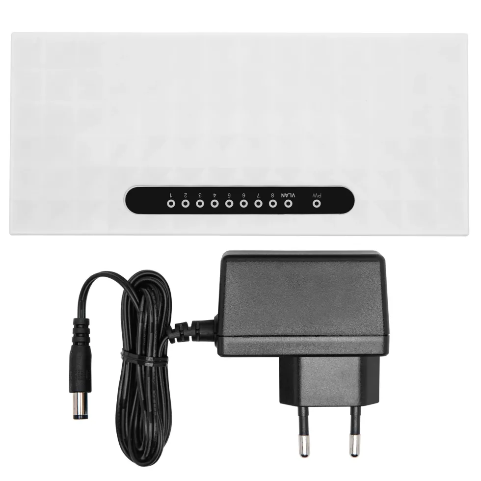 Plexgear CA104 Gigabitswitch 8-portar Gen.2