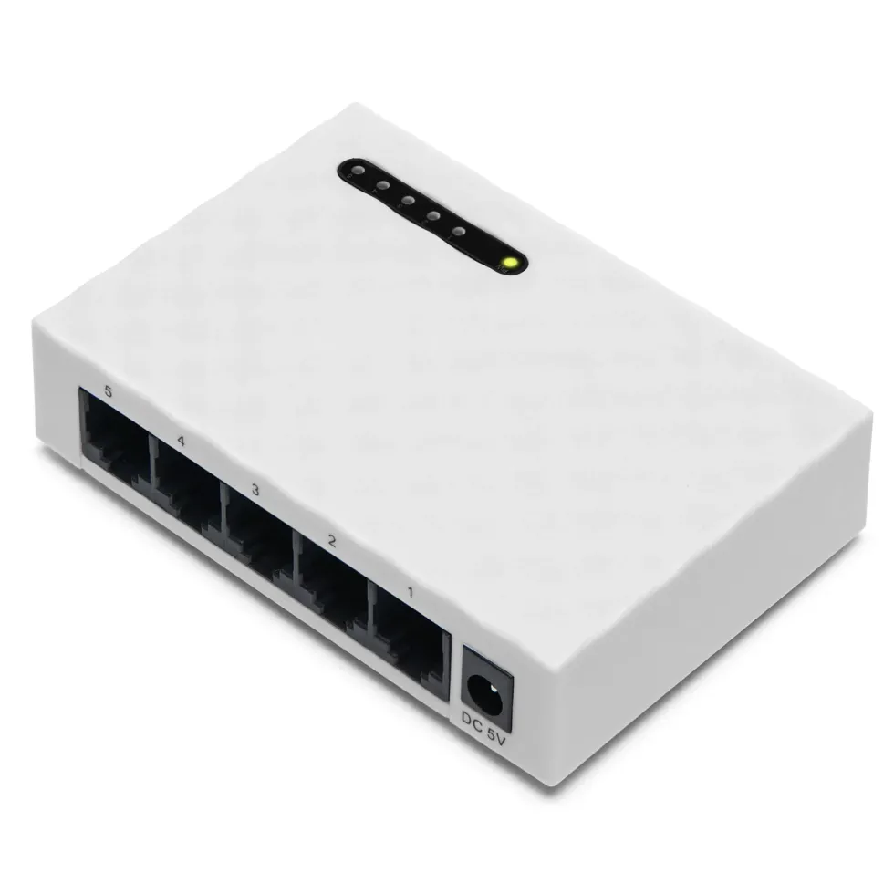 Plexgear Gigabitswitch CA103 med 5 portar (Gen. 2)