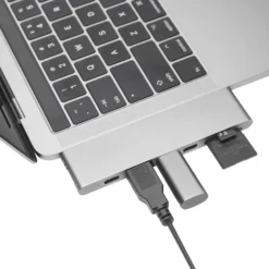 Plexgear Multiadapter för Thunderbolt 3 Space gray
