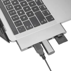 Plexgear Multiadapter för Thunderbolt 3 Space gray