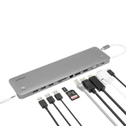 Plexgear Multiadapter för USB-C med 11 anslutningar