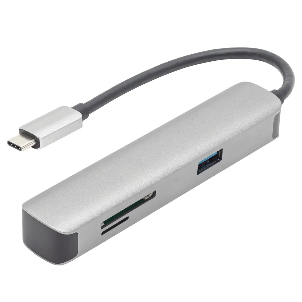 Plexgear 5-portars USB-C multiadapter CB1023