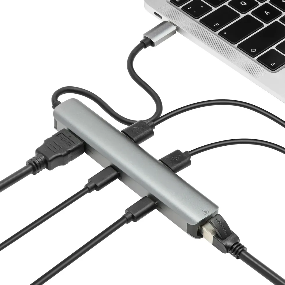 Plexgear 6-portars USB-C multiadapter CB1024