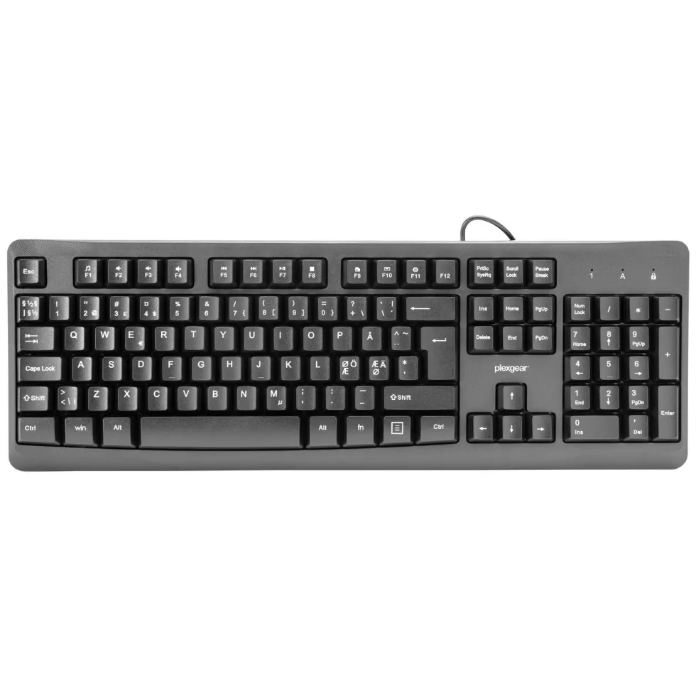 Plexgear Trådbundet tangentbord MK101 Svart