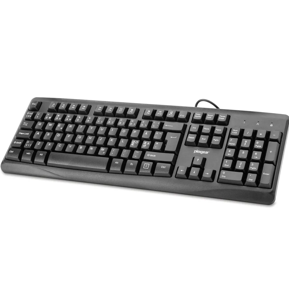 Plexgear Trådbundet tangentbord MK101 Svart