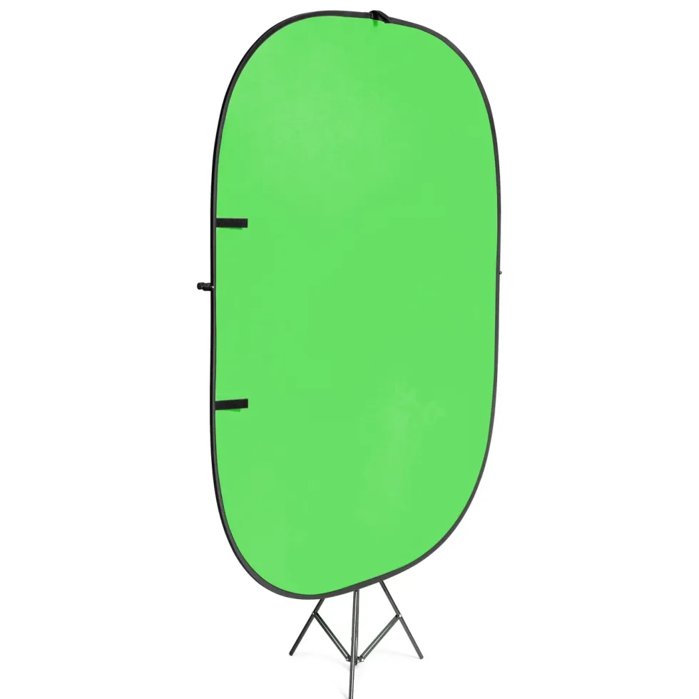 Plexgear Tvåfärgad Green Screen med stativ 1.5x2 m