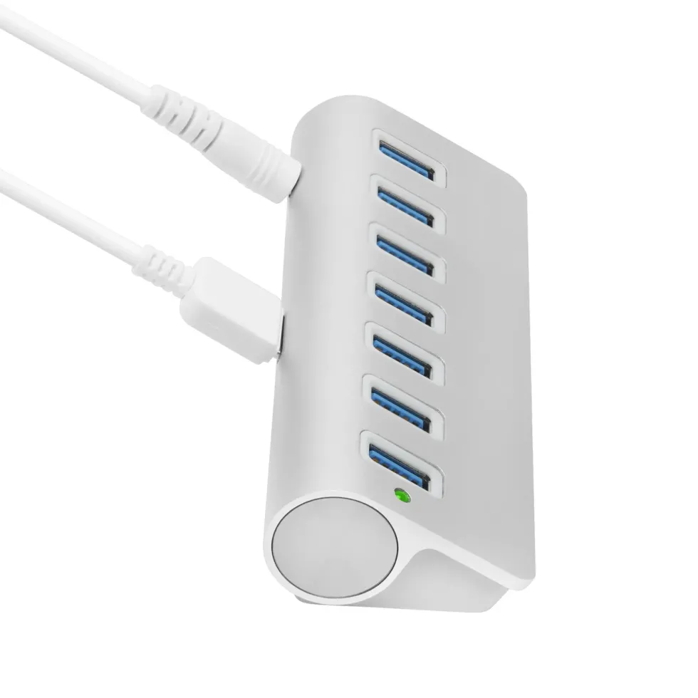 Plexgear USB-A-hubb CB1000 med 7 portar