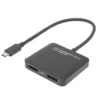 Plexgear USB-C- till 2x DisplayPort-adapter