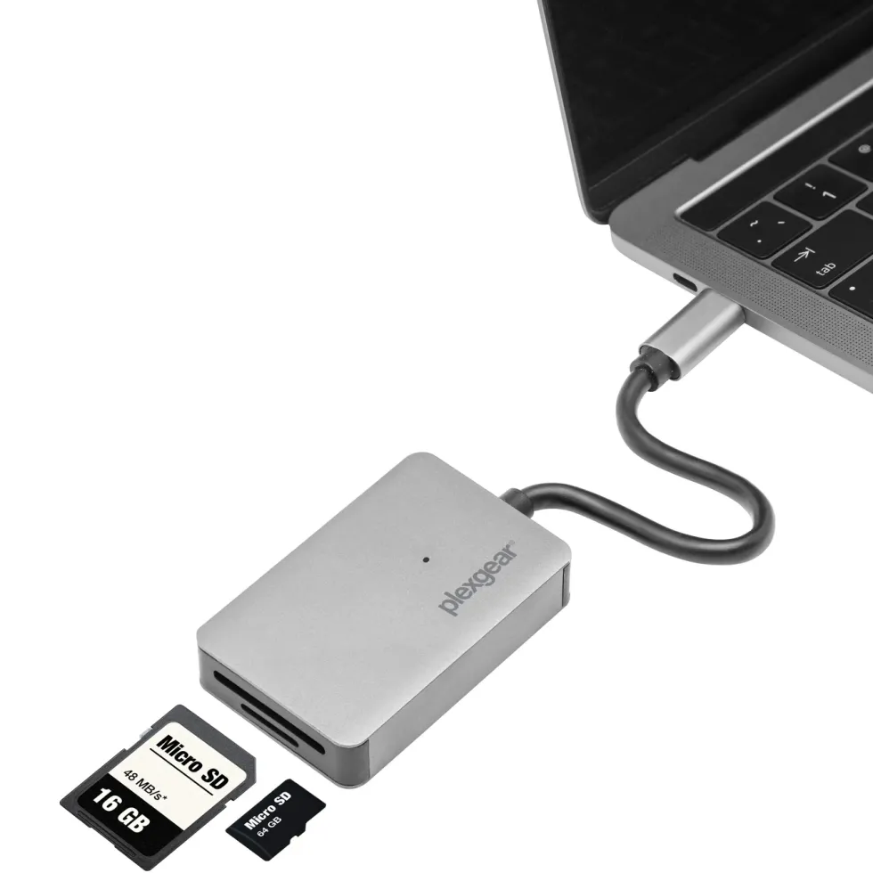 Plexgear USB-C UHS II Minneskortläsare